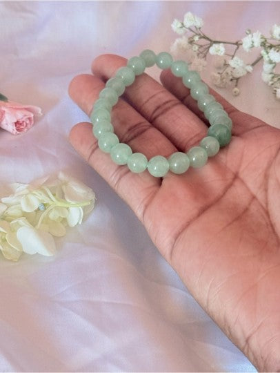 Green Aventurine Crystal Bracelet | Luck Abundance Gemstone Jewelry