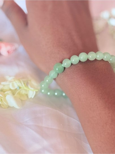 Green Aventurine Crystal Bracelet | Luck Abundance Gemstone Jewelry