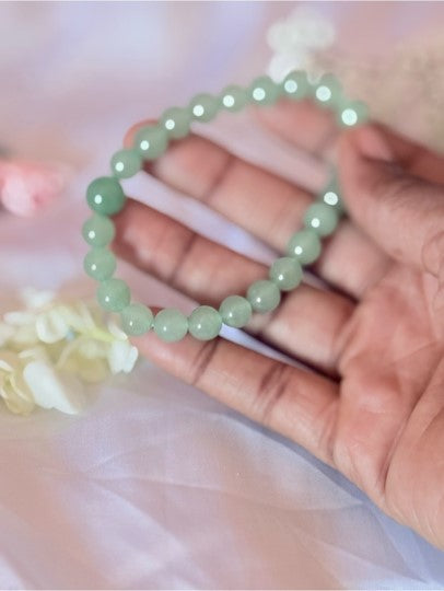 Green Aventurine Crystal Bracelet | Luck Abundance Gemstone Jewelry