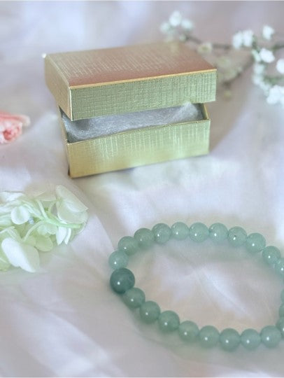 Green Aventurine Crystal Bracelet | Luck Abundance Gemstone Jewelry