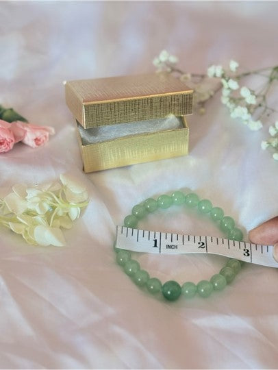 Green Aventurine Crystal Bracelet | Luck Abundance Gemstone Jewelry