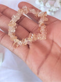 Citrine Crystal Chip Bracelet | Abundance Prosperity Gemstone Jewelry