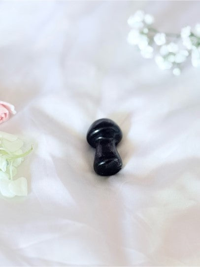 Fluorite Crystal Mushroom | Carved Gemstone Spiritual Pocket Stone