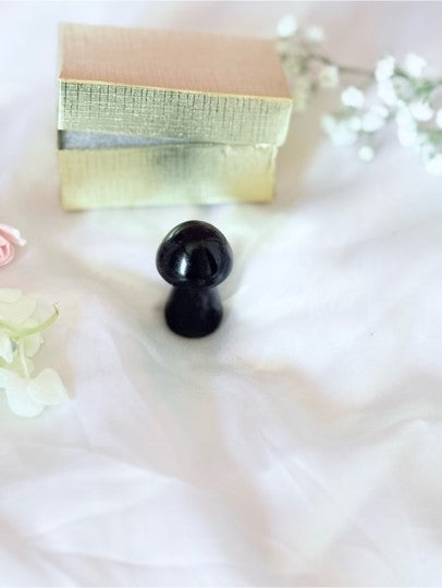 Fluorite Crystal Mushroom | Carved Gemstone Spiritual Pocket Stone