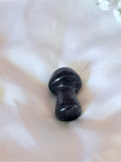 Fluorite Crystal Mushroom | Carved Gemstone Spiritual Pocket Stone
