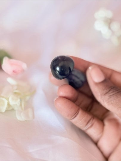 Fluorite Crystal Mushroom | Carved Gemstone Spiritual Pocket Stone