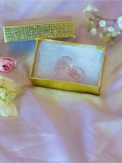 Small Rose Quartz Crystal Heart | Self Love Pocket Stone Spiritual Gift