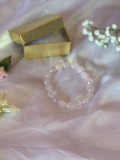 Rose Quartz Crystal Bracelet | Self Love Pink Gemstone Jewelry