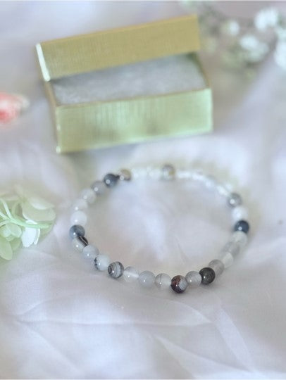 Labradorite & Rose Quartz Crystal Bracelet | Love Intuition Gemstone