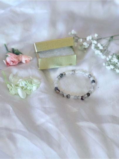Labradorite & Rose Quartz Crystal Bracelet | Love Intuition Gemstone