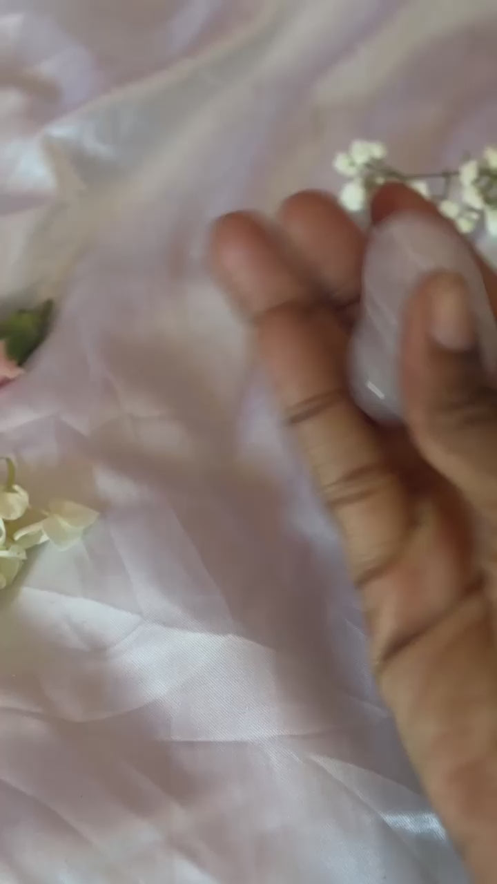 Rose Quartz Palm Stone | Self Love Pink Crystal Pocket Stone Gift