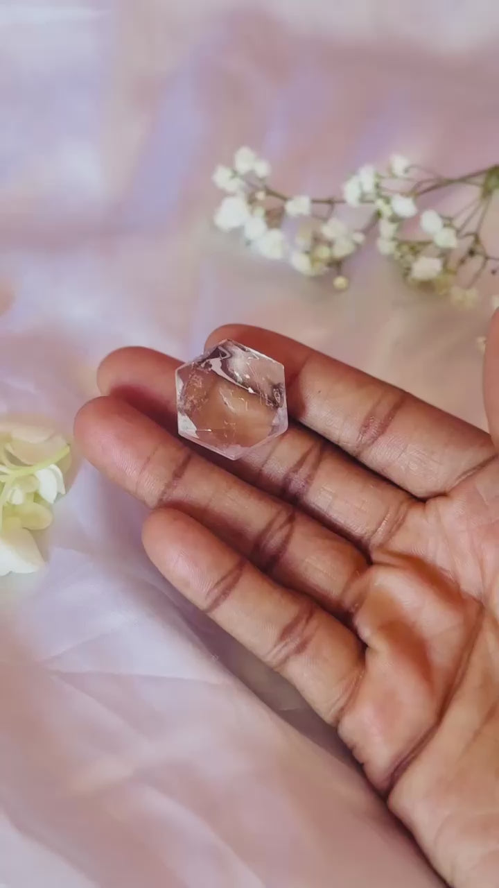 Clear Quartz Crystal Star | Natural Pocket Stone Manifestation Crystal